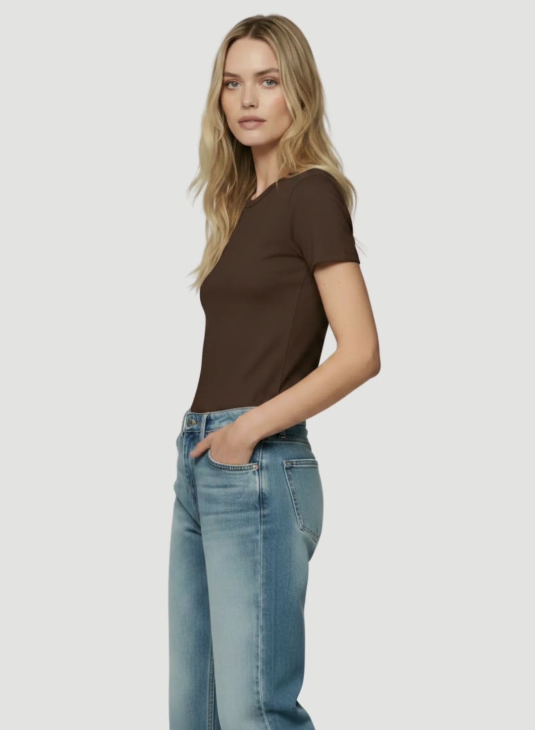 Majestic Filatures - T-shirt col rond Soft Touch