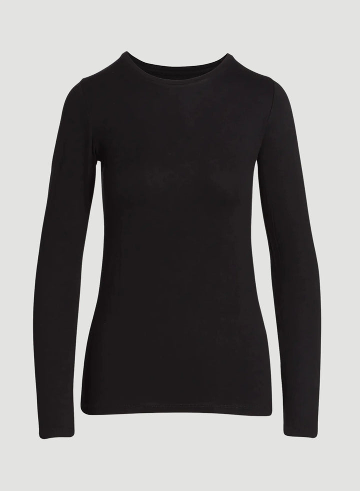 Majestic Filatures - T-shirt Soft Touch à manches longues et col rond