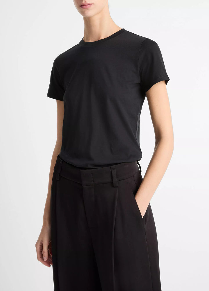 Vince - T-shirt Ras du Cou Essentiel en Coton Pima