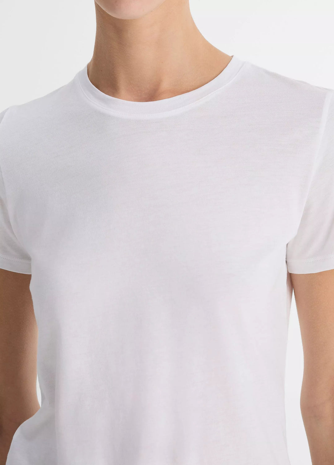 Vince - T-shirt Ras du Cou Essentiel en Coton Pima