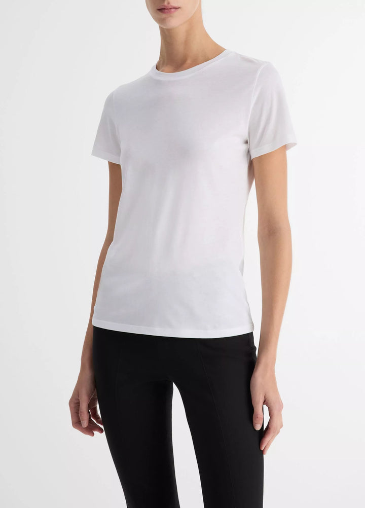 Vince - T-shirt Ras du Cou Essentiel en Coton Pima