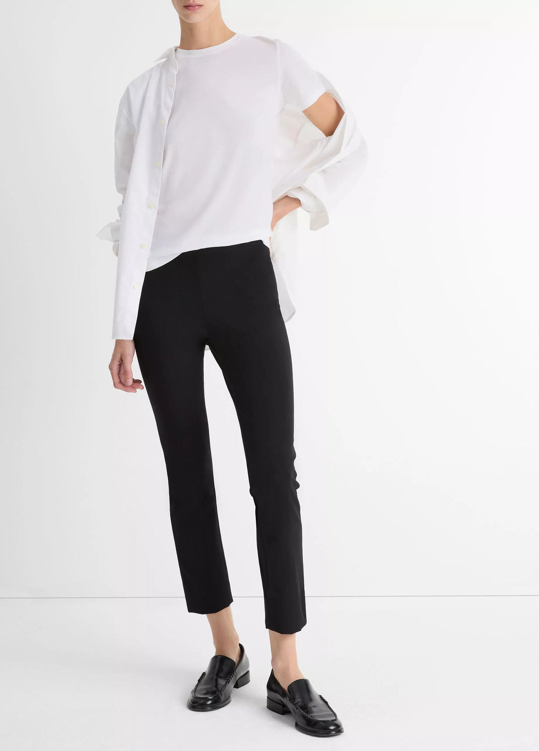 Vince - T-shirt Ras du Cou Essentiel en Coton Pima