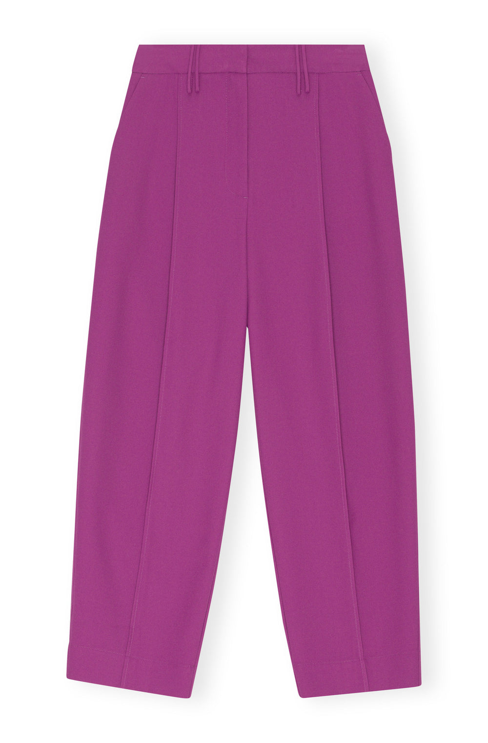 Ganni - Summer Suiting Relaxed Pleated Pants - Boutique Billie 