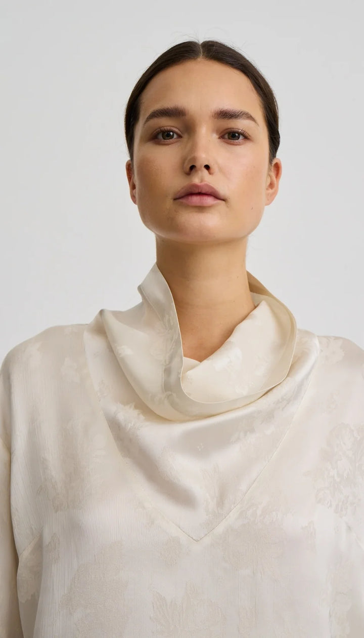 Smythe - Blouse à col drapé