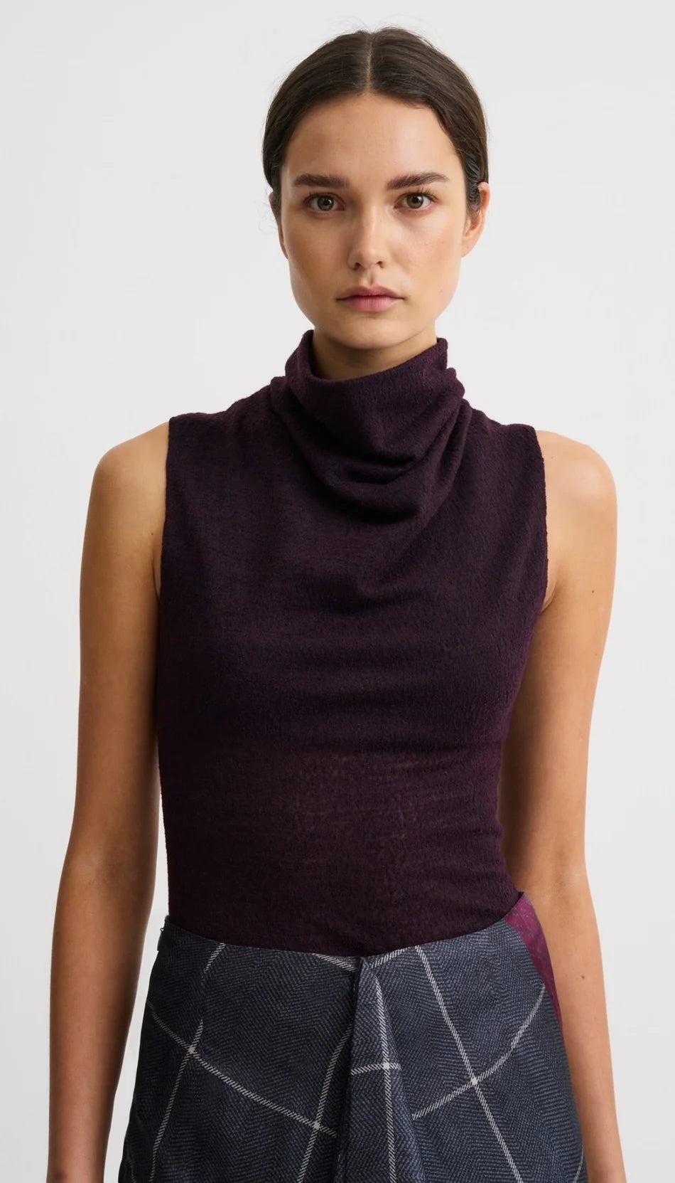 Smythe - Blouse en maille à col drapé