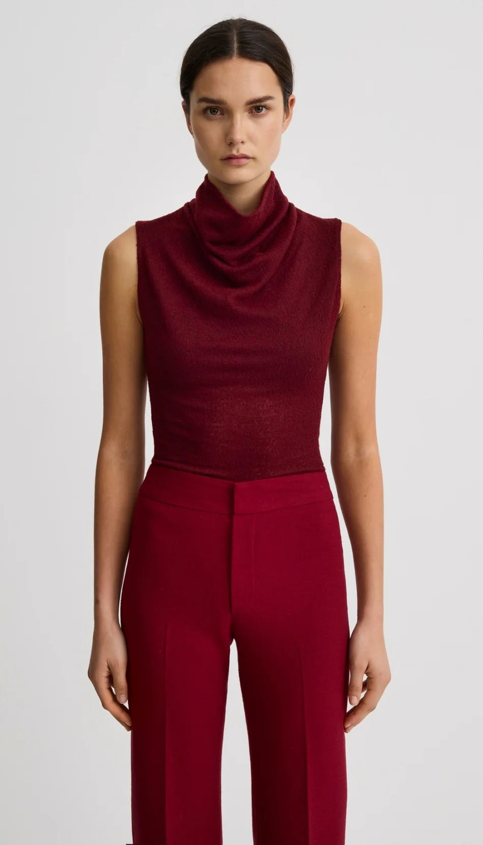 Smythe - Blouse en maille à col drapé