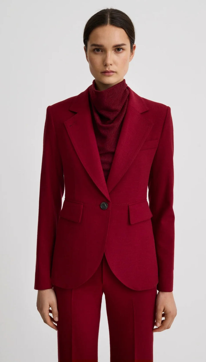 Smythe - Blouse en maille à col drapé