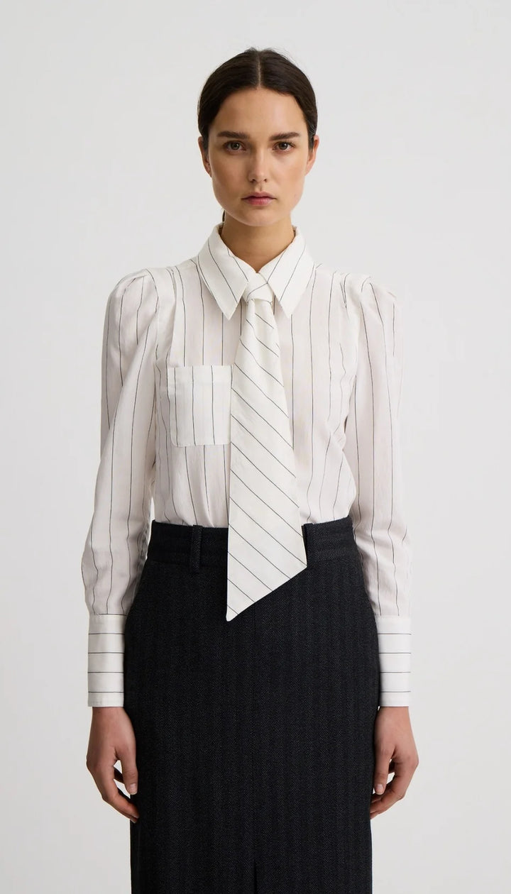 Smythe - Chemise à pli creux avec lien à nouer au cou