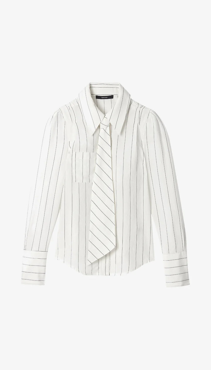 Smythe - Chemise à pli creux avec lien à nouer au cou