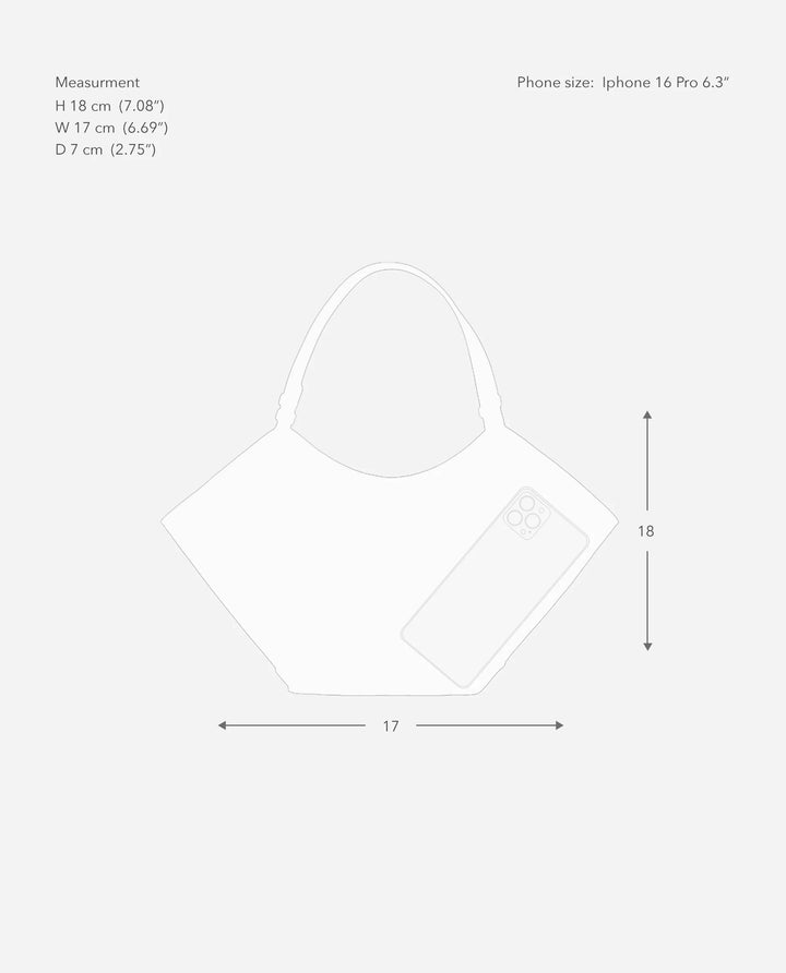 Flattered - Mini Tote Bag Dilba en Daim