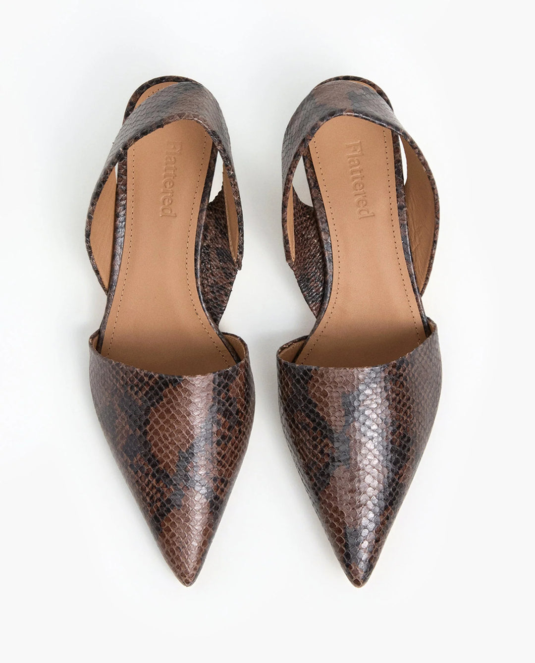 Flattered - Talons  en cuir effet serpent Ninni