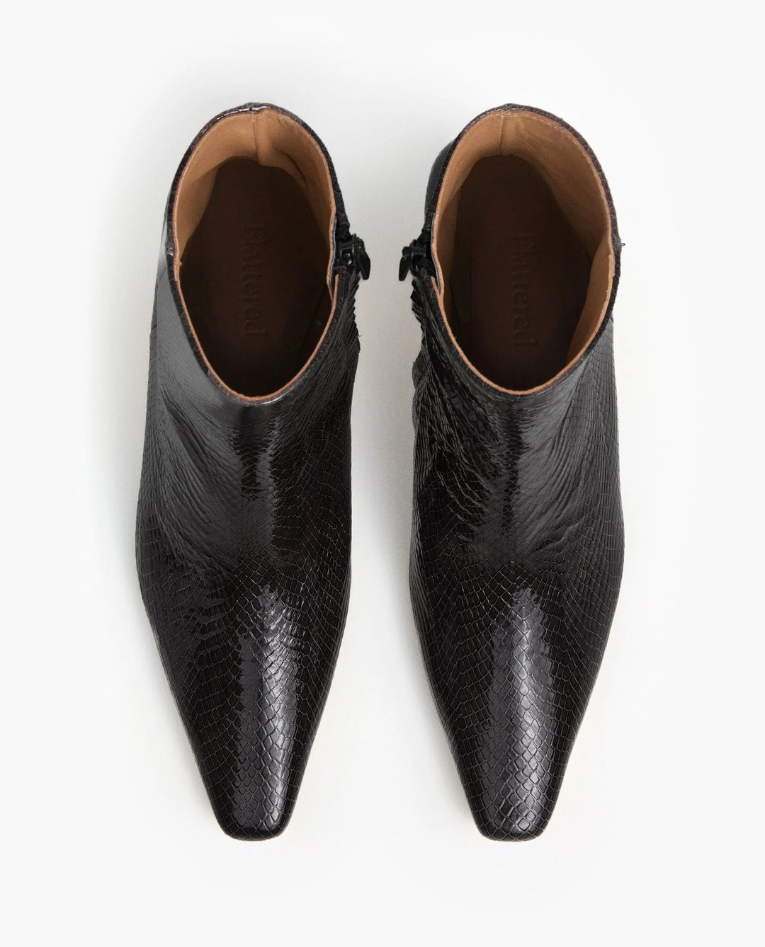 Flattered - Bottes Xena en cuir effet serpent
