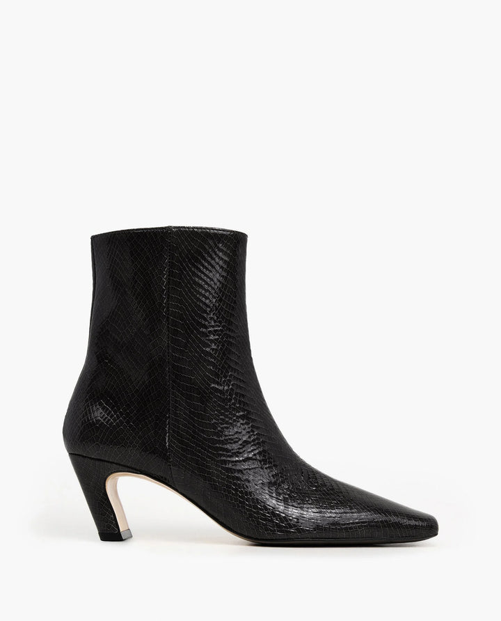 Flattered - Bottes Xena en cuir effet serpent