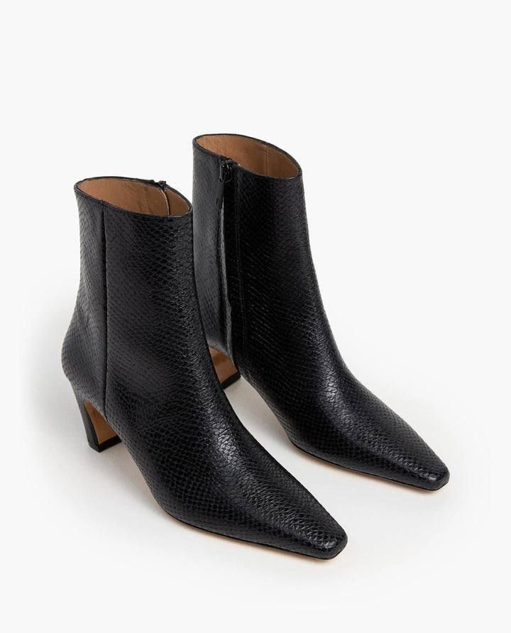 Flattered - Bottes Xena en cuir effet serpent