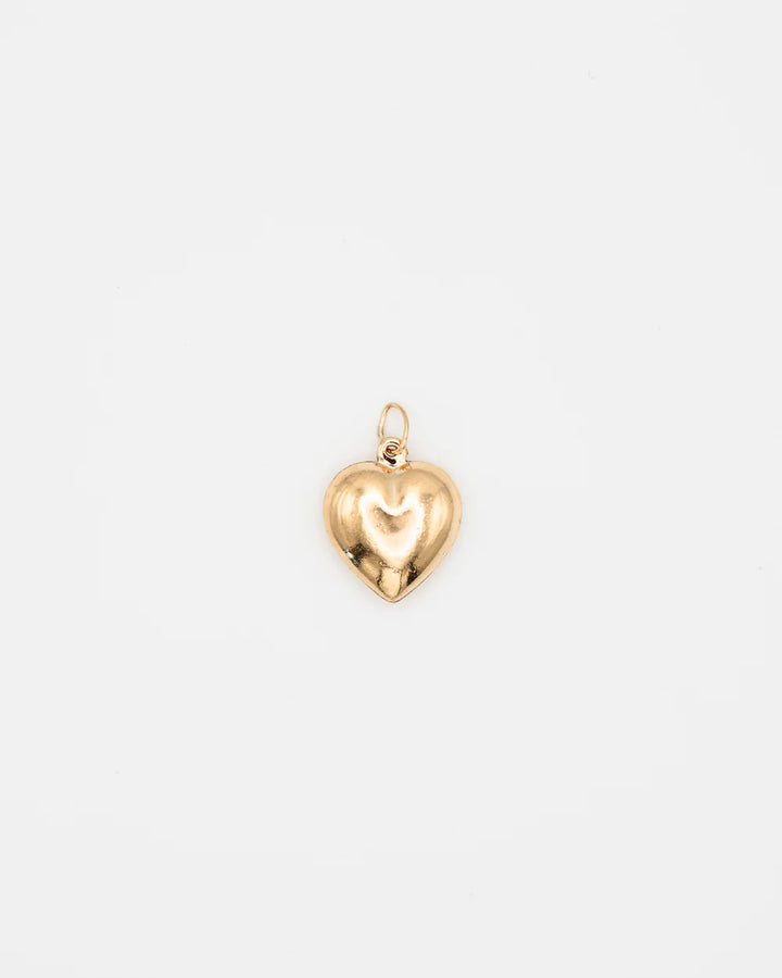 Flora - 14 mm Gold Filled Heart Charm