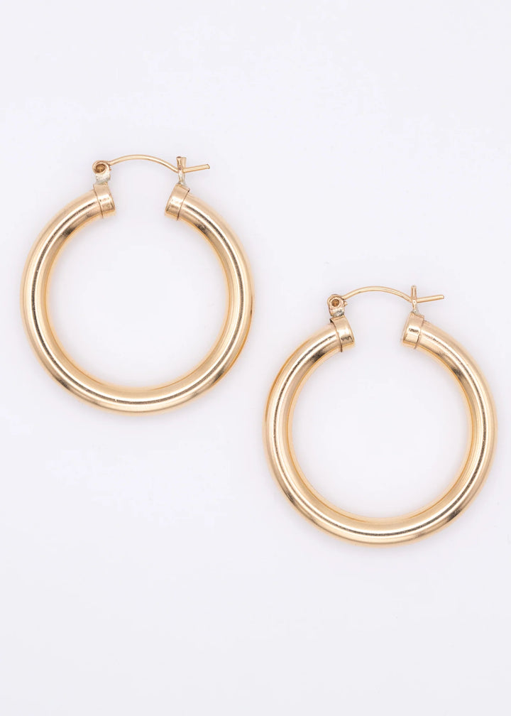 Flora - 30 mm Gold Filled Rings, 5 mm Thickness