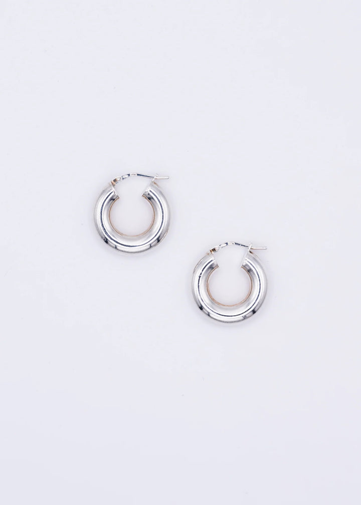Flora - 20 mm Sterling Silver Tube Rings, 5 mm