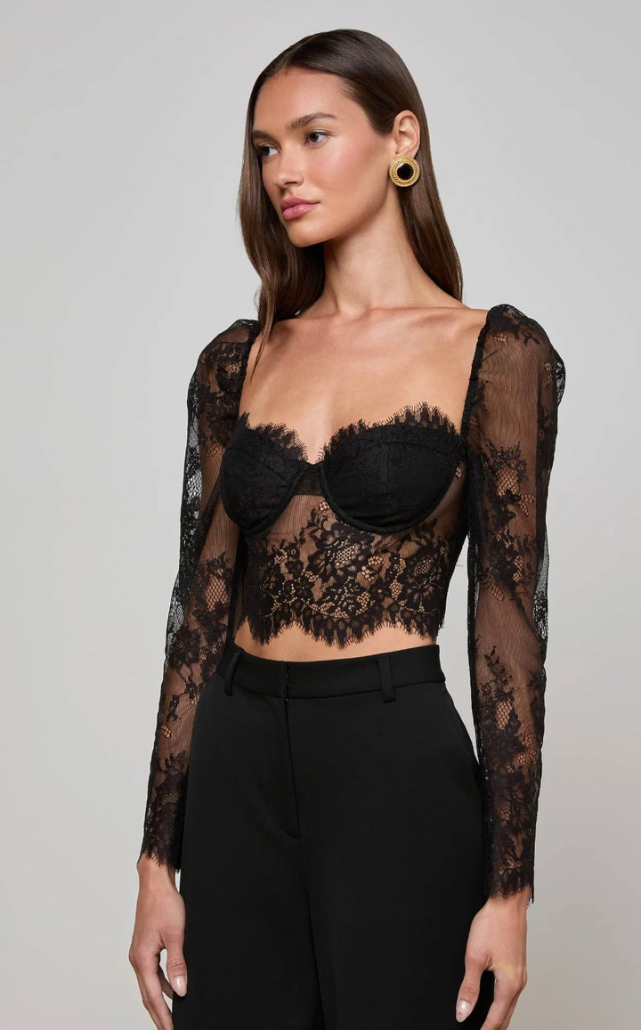 L'Agence - Haut Bustier En Dentelle Lori