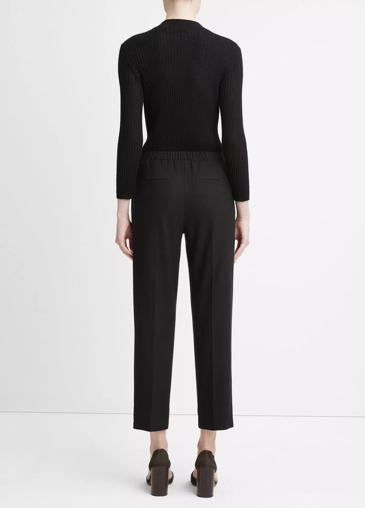 Vince - Brushed Wool Mid Rise Easy Pull On Pant