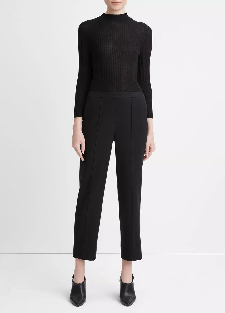 Vince - Brushed Wool Mid Rise Easy Pull On Pant