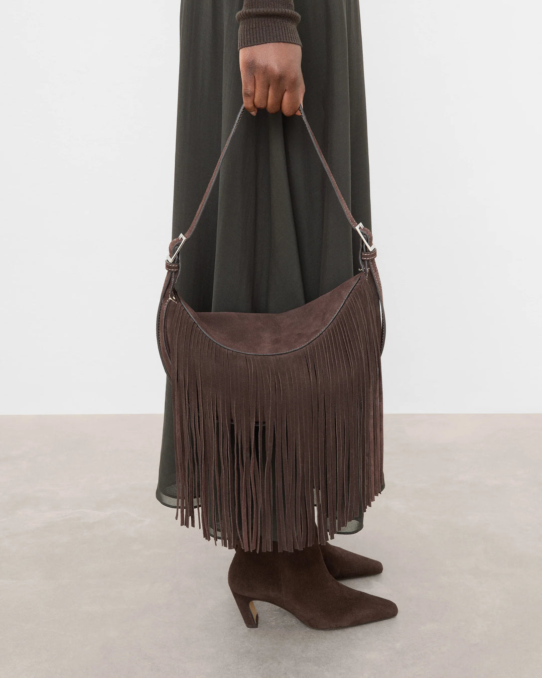 Flattered - Sac Bandoulière Ivy Cross En Daim