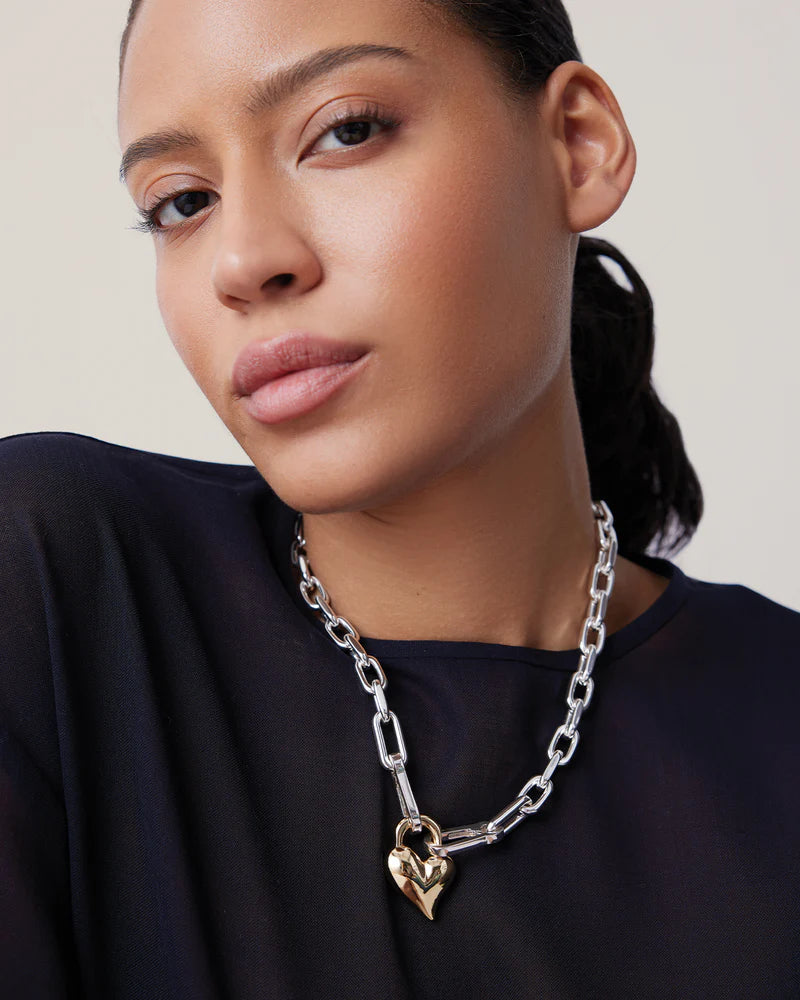 Jenny Bird - Collier Pendentif Padlock Heart