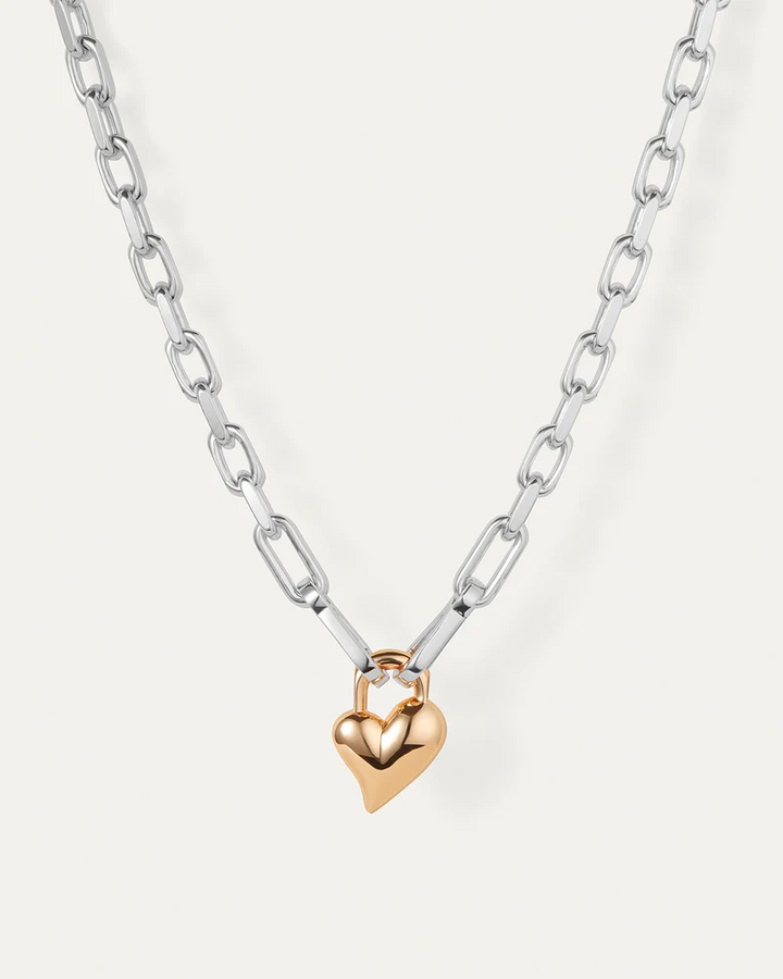 Jenny Bird - Collier Pendentif Padlock Heart