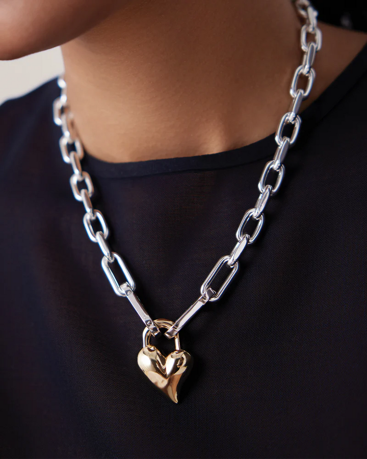 Jenny Bird - Collier Pendentif Padlock Heart