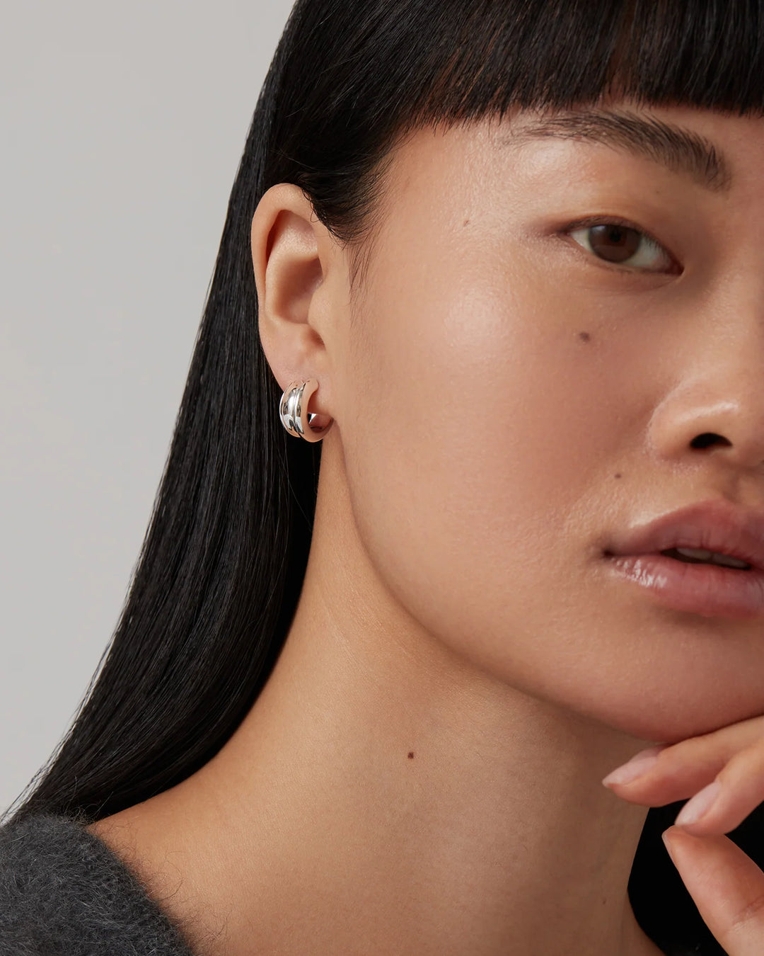 Jenny Bird - Boucles d'oreilles Mini Lennon en Argent