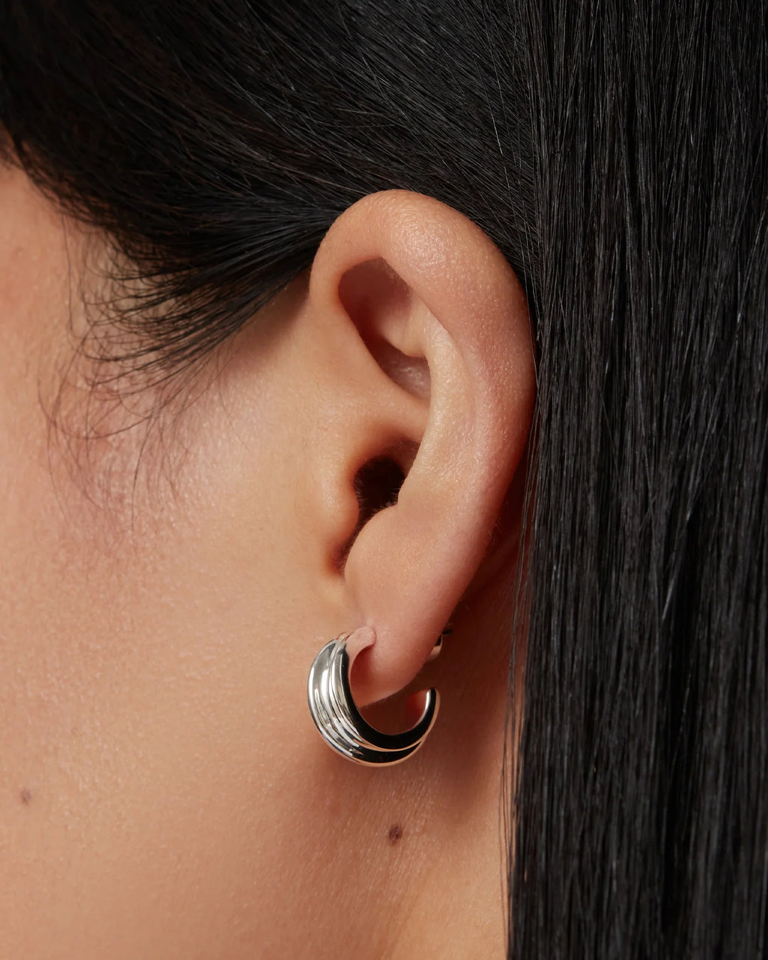 Jenny Bird - Boucles d'oreilles Mini Lennon en Argent