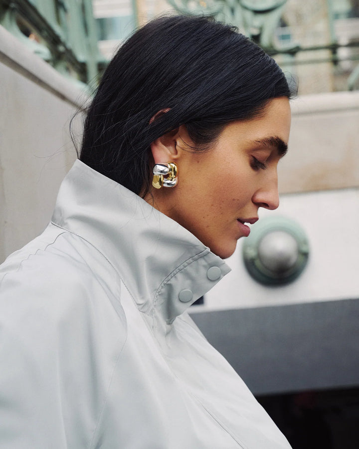 Jenny Bird - Boucle D'oreilles Medium Woven Square