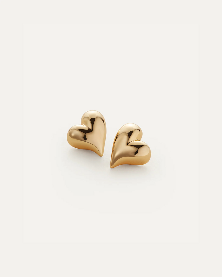 Jenny Bird - Boucles D'oreilles Art Heart Button