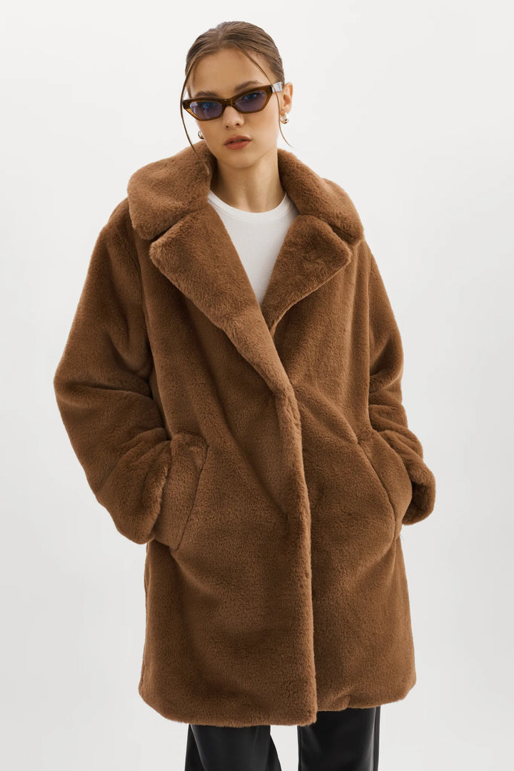 Lamarque - Manteau en Fausse Fourrure Linnea