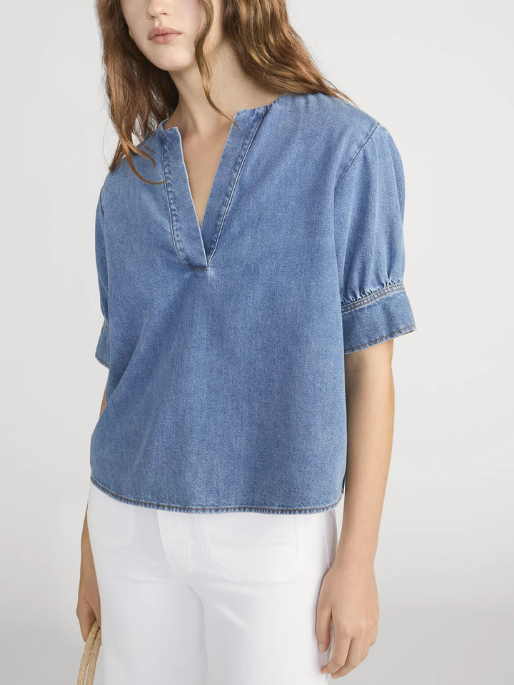 Frame - Blouse The Denim V Neck Popover
