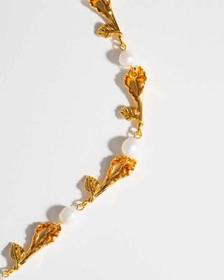 Mademoiselle Jules - Lily Of The Valley Necklace in Gold