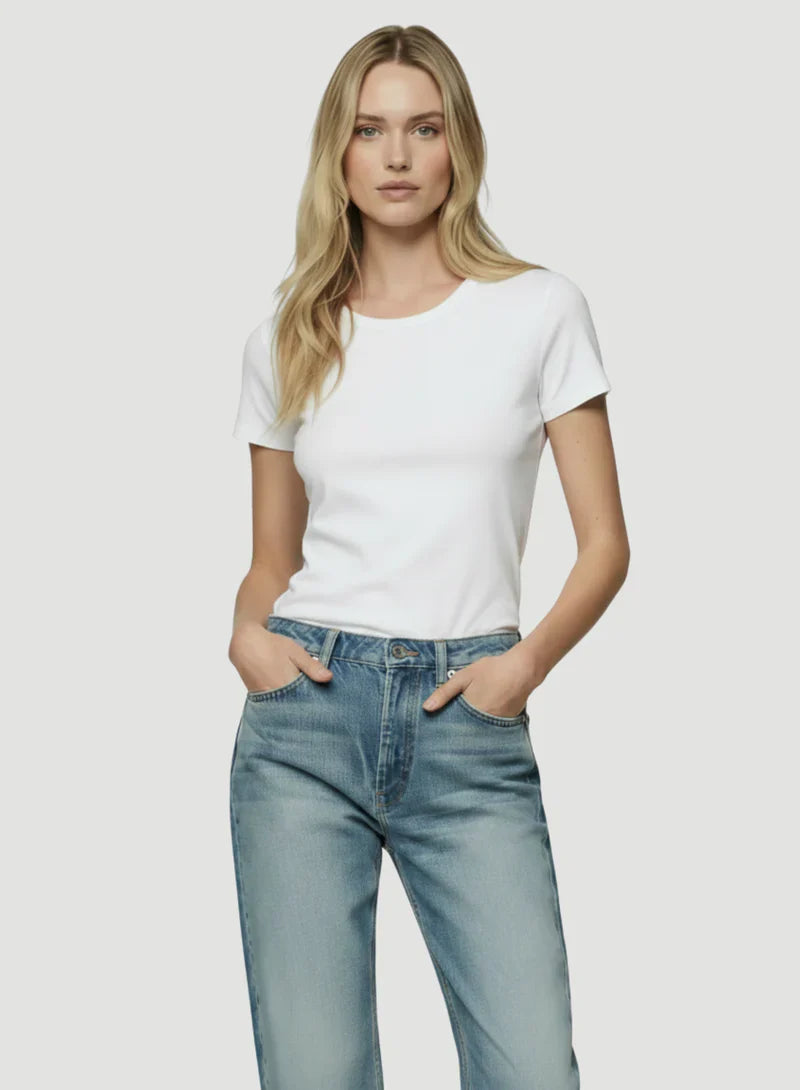 Majestic Filatures - T-shirt Deluxe Cotton col rond