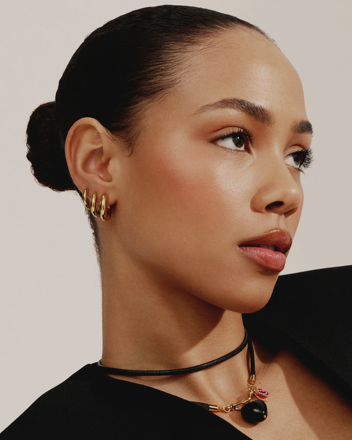 Mademoiselle Jules - Black Cord Necklace - Boutique Billie 