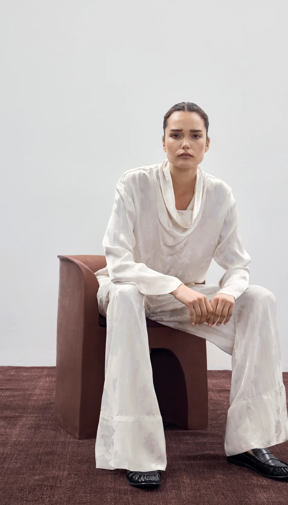 Smythe - Blouse à col drapé