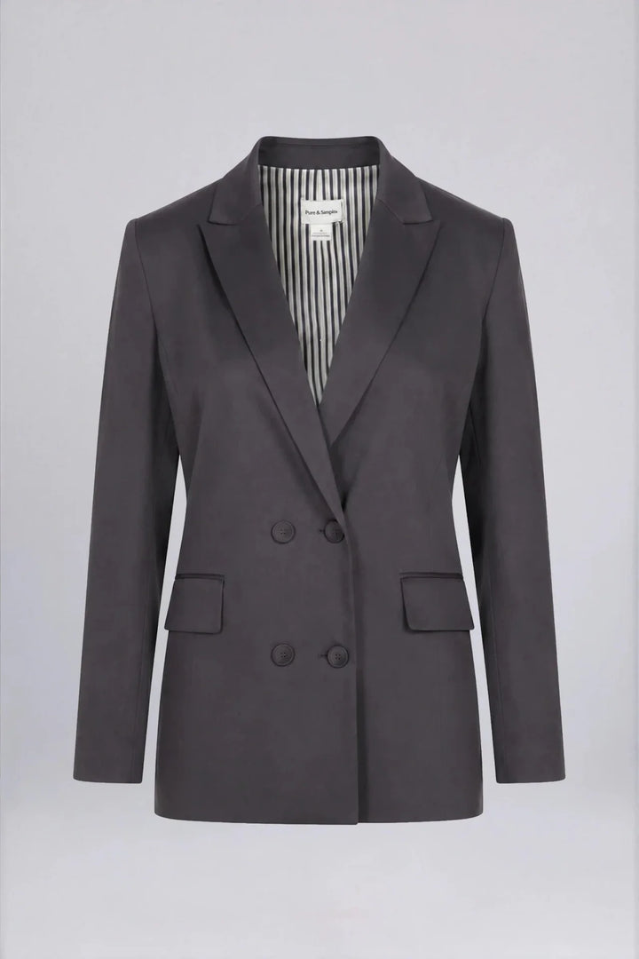 Pure &amp; Simple - Blazer croisé en satin