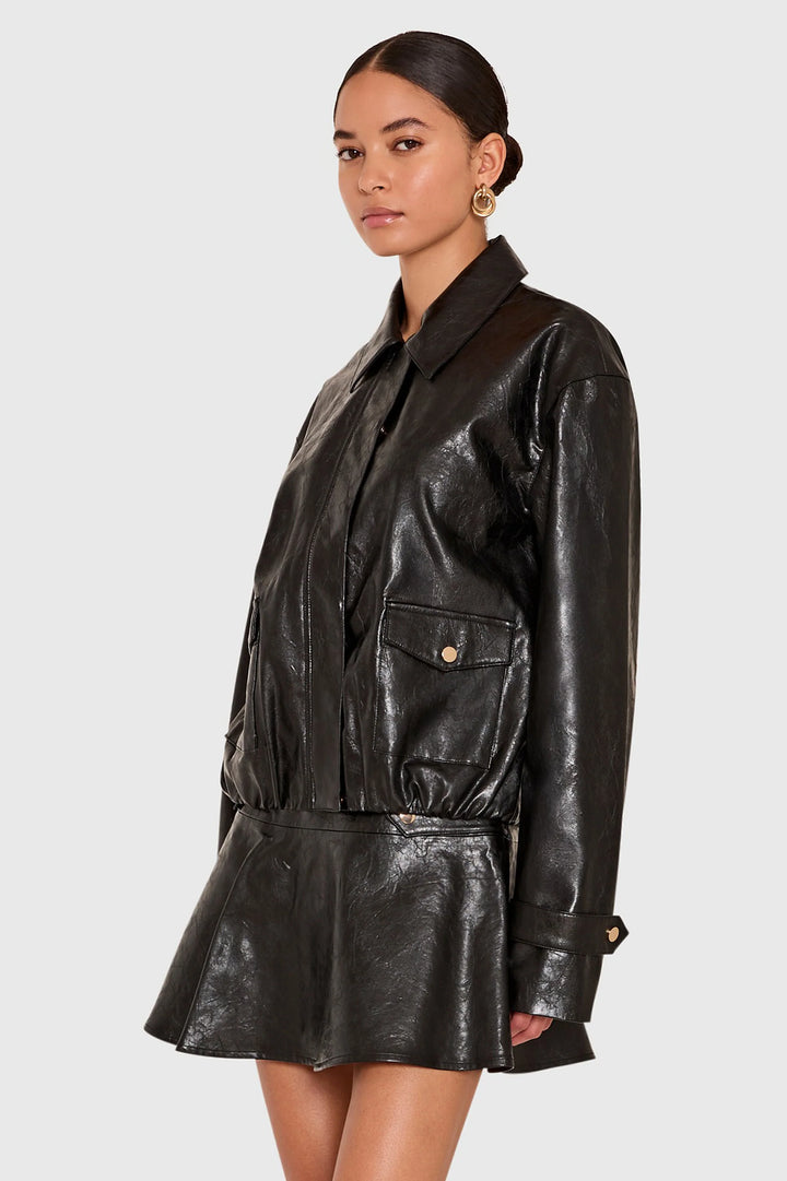 Amanda Uprichard - Veste Karla en similicuir
