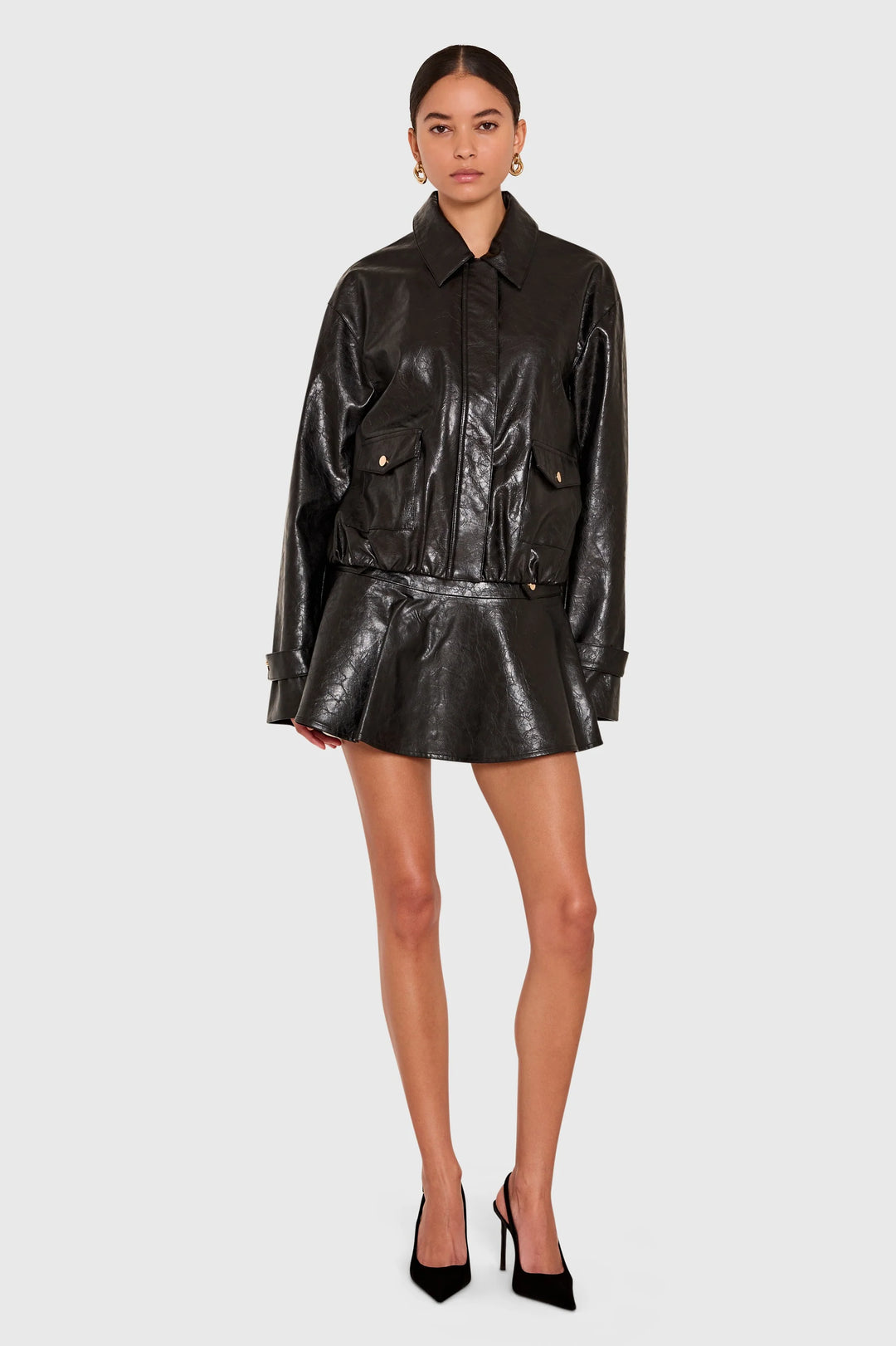 Amanda Uprichard - Veste Karla en similicuir