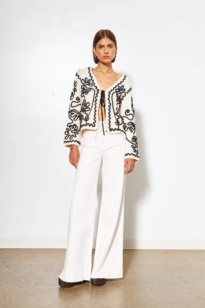 Line The Label - Cardigan Sable