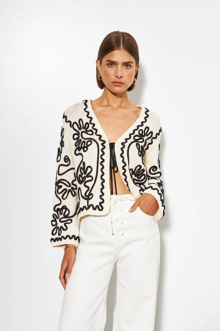Line The Label - Cardigan Sable