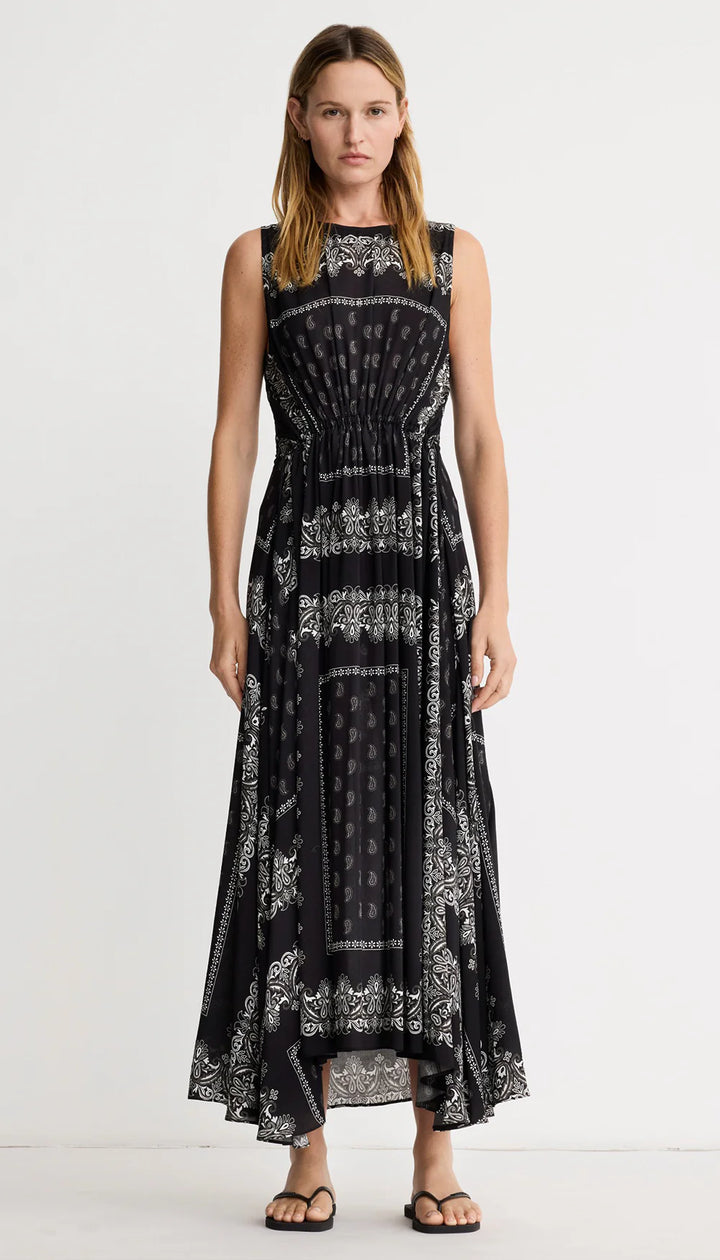 Smythe - Long Dress with Adjustable Waist