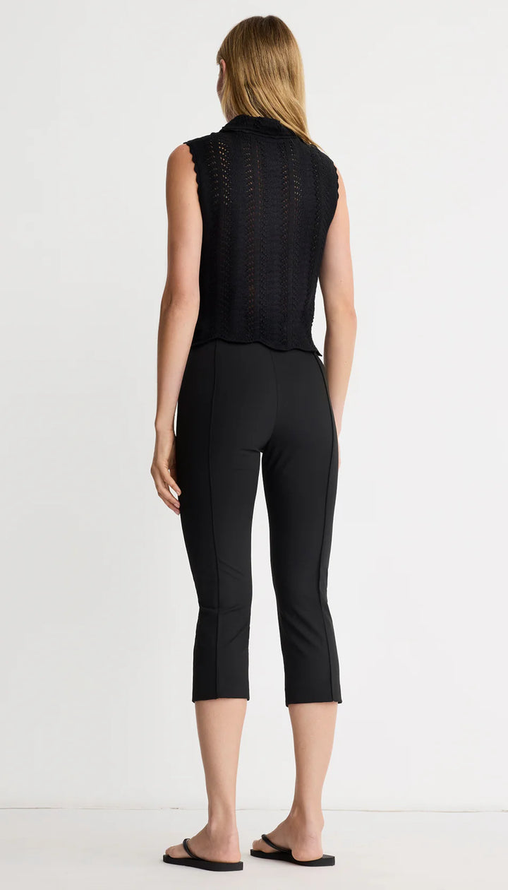 Smythe - Capri Pants with Topstitch Pleats