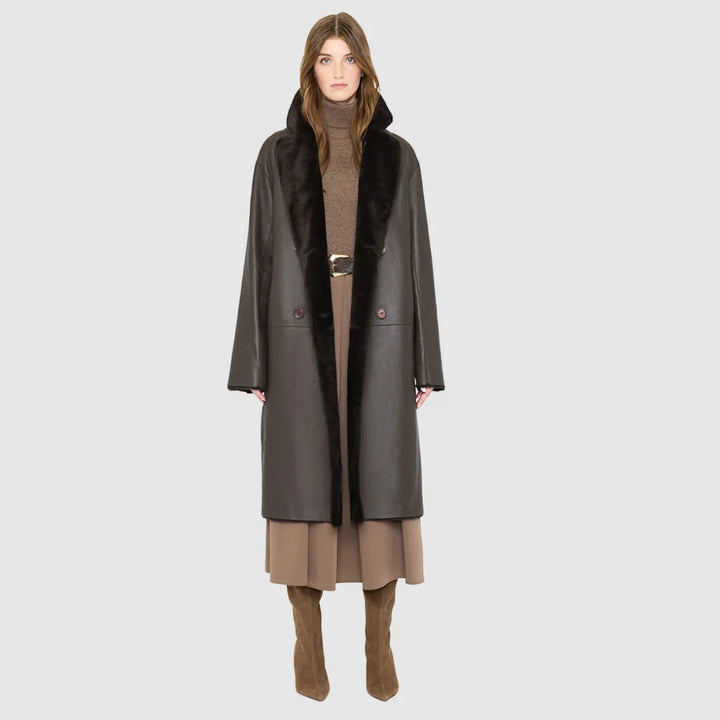 Hiso - Manteau réversible Elle
