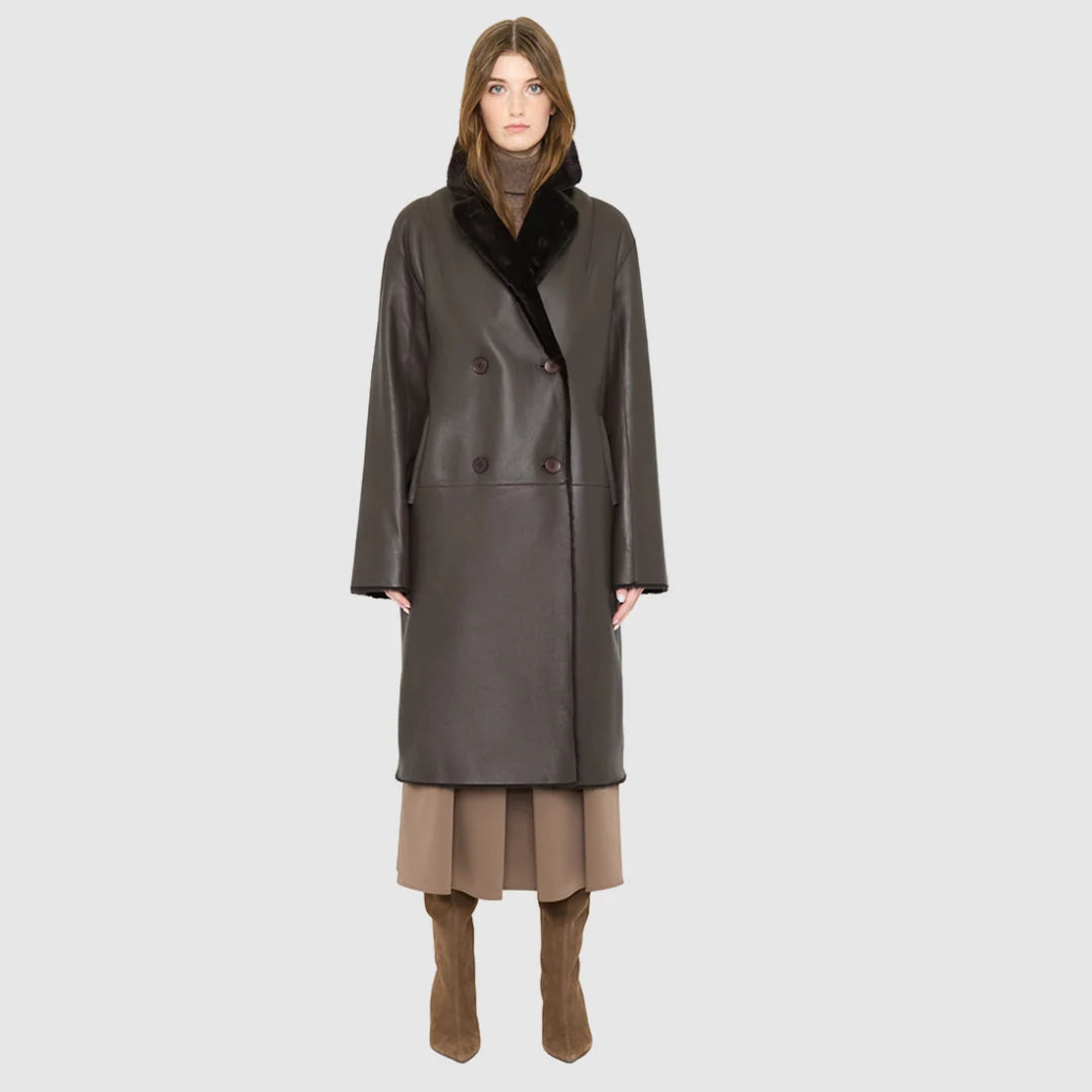 Hiso - Manteau réversible Elle
