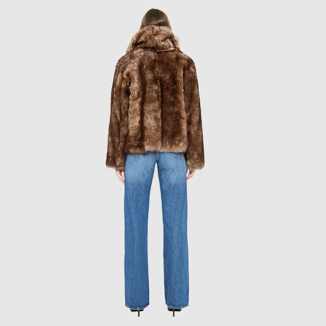 HISO - Manteau toska reversible peau de mouton