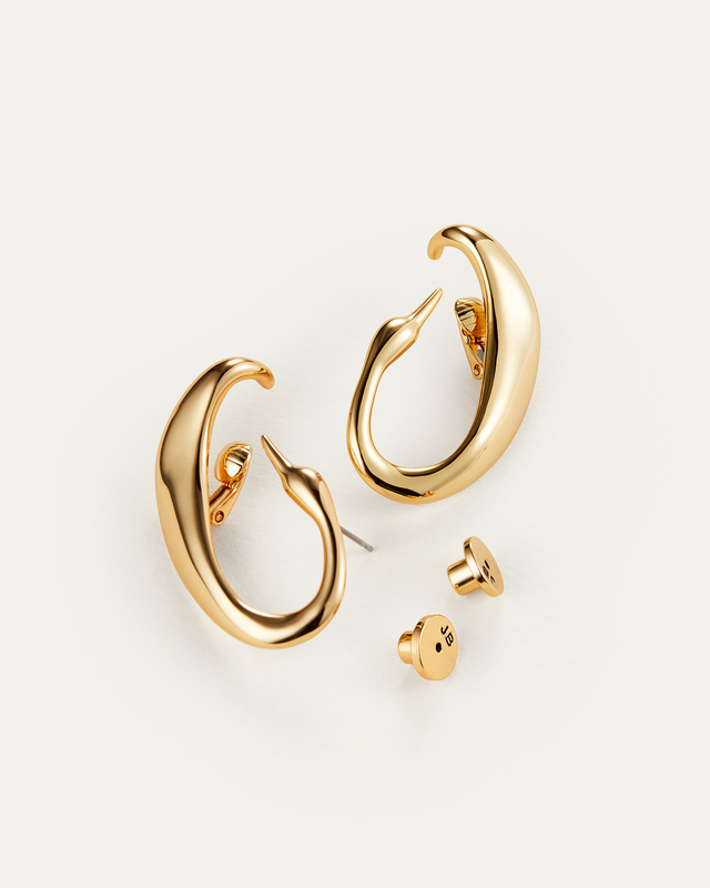 Jenny Bird - Boucles D’Oreilles Climber Egret