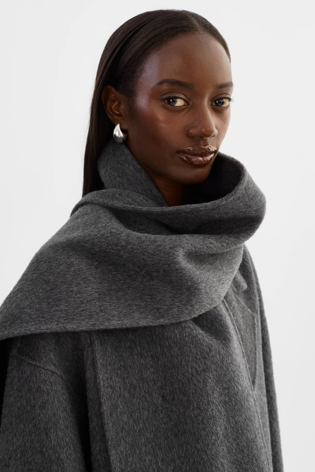 Lamarque - Manteau écharpe en laine Twila
